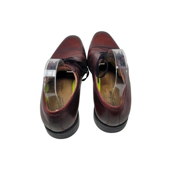 Florsheim Mens Oxblood Burgundy Leather Cap Toe Oxford Shoes 10 Professional - Picture 8 of 12